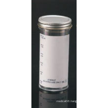 FDA Registered and CE Approved 150ml Sample Containers with Metal Cap and Plain Label